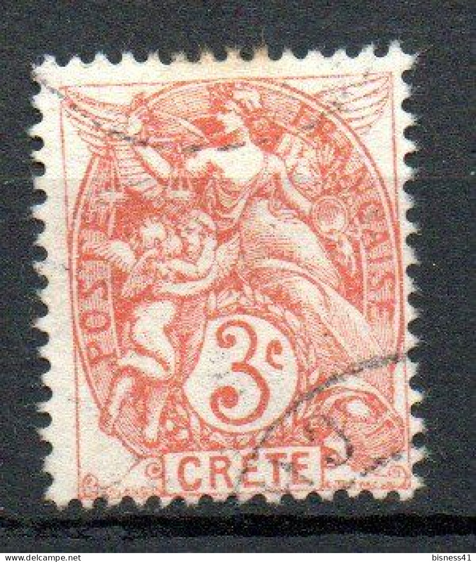 Col33 Colonie Crete N° 3 Oblitéré Cote : 2,50€ - Used Stamps