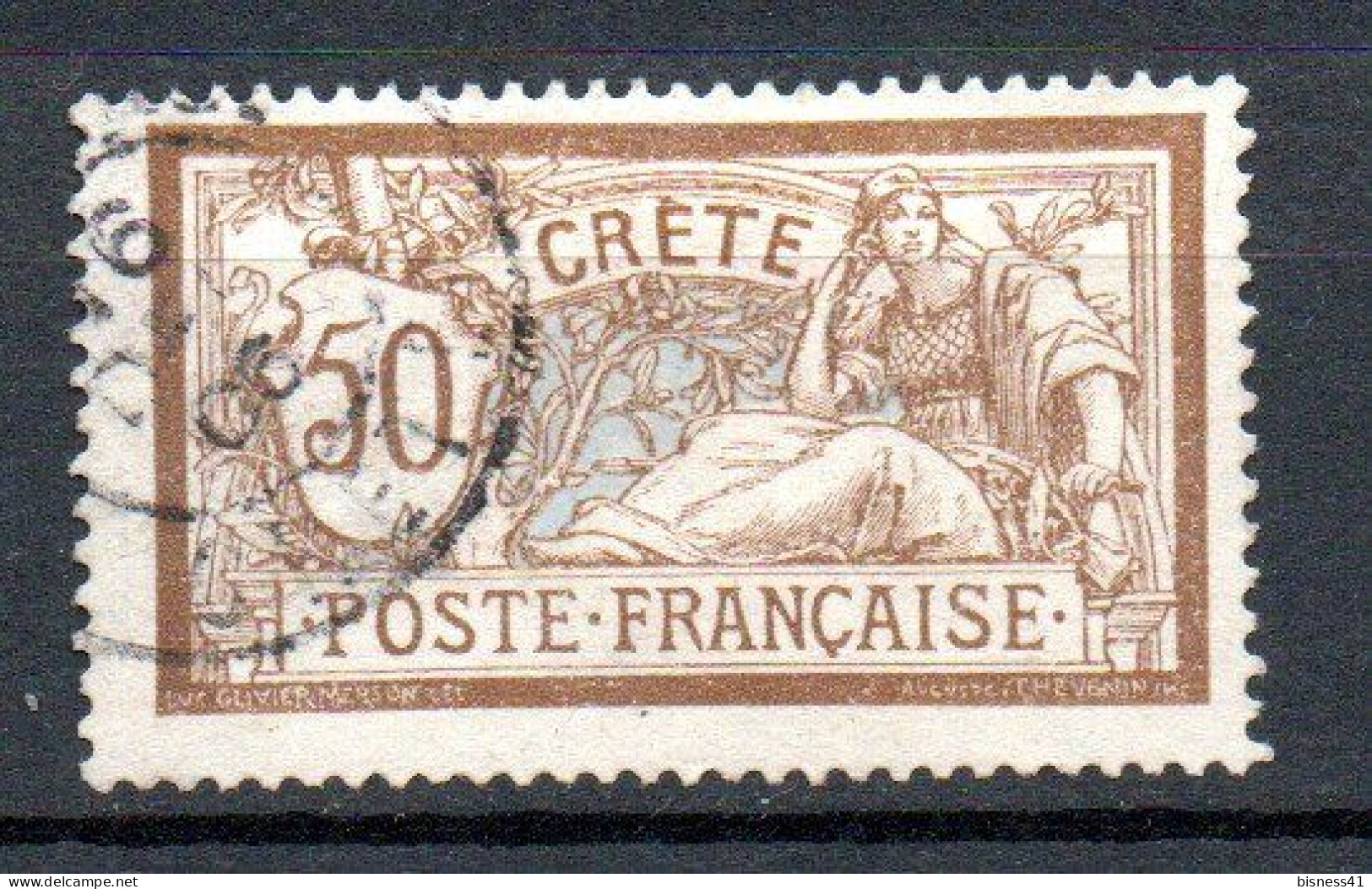 Col33 Colonie Crete N° 12 Oblitéré Cote : 14,00€ - Used Stamps