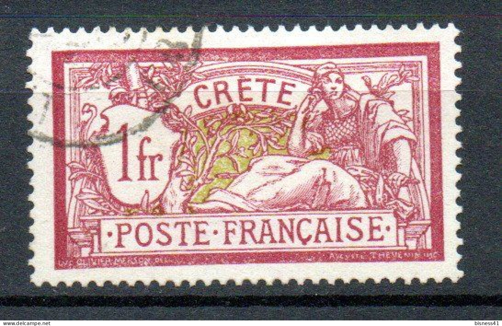 Col33 Colonie Crete N° 13 Oblitéré Cote : 27,00€ - Used Stamps