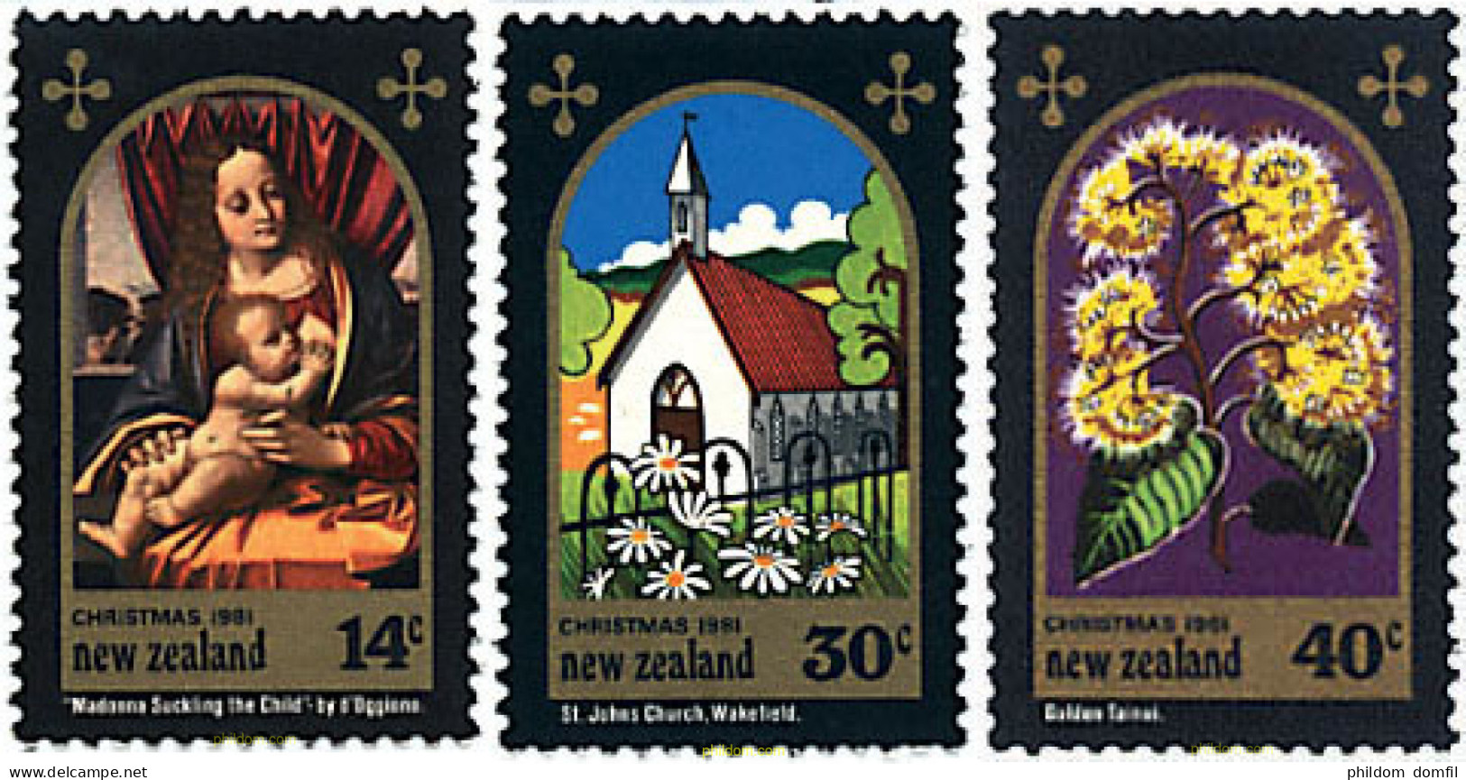 95020 MNH NUEVA ZELANDA 1981 NAVIDAD - Variétés Et Curiosités