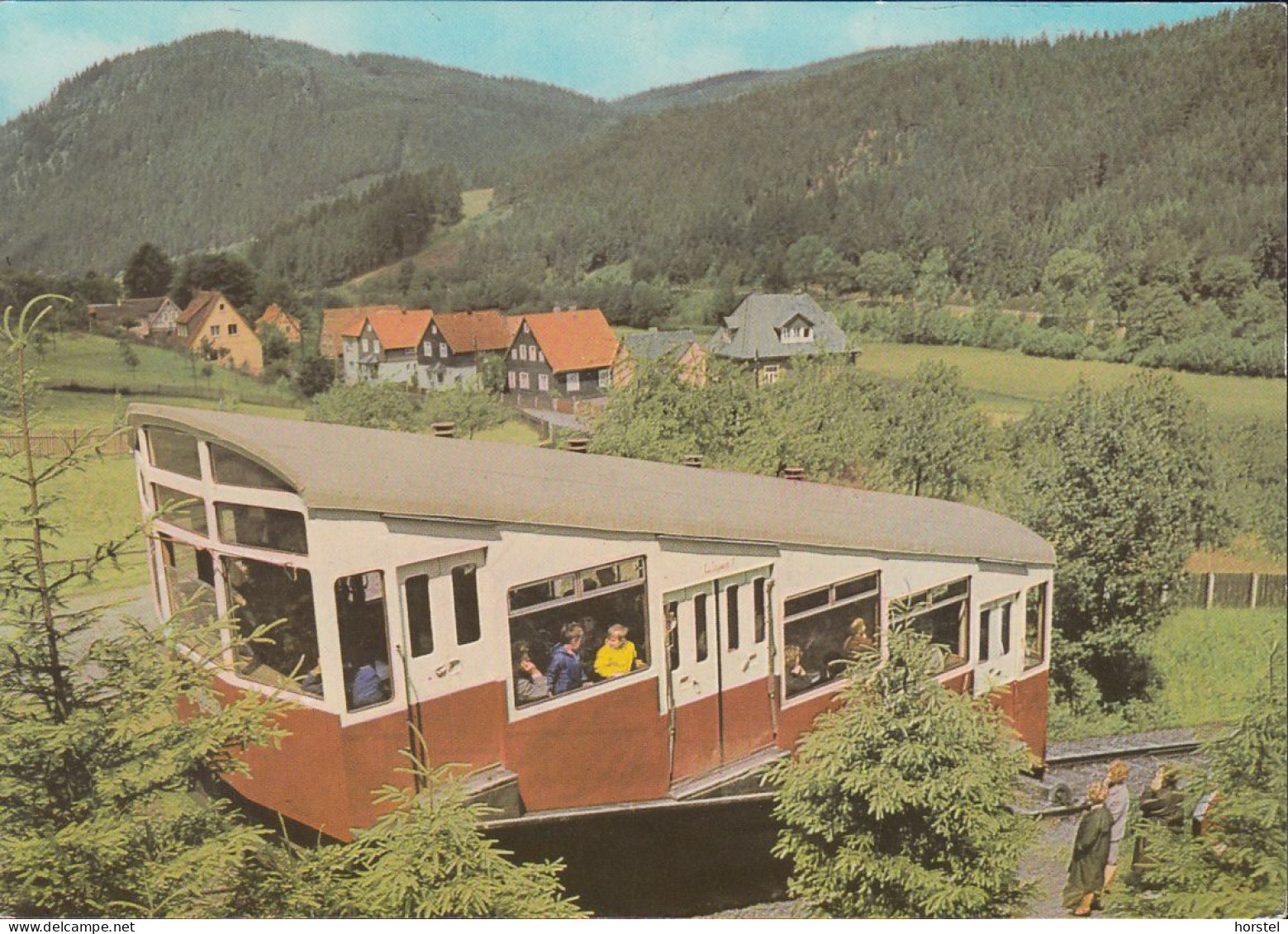 D-98744 Oberweißbach/Thür. Wald - Eisenbahn - Steilste Bergbahn Der Welt - An Der Talstation - Train - Oberweissbach