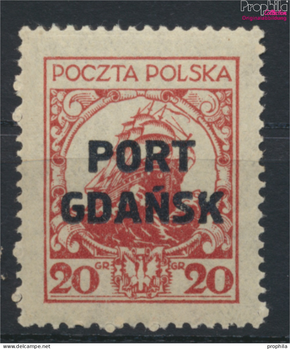 Polnische Post Danzig 18I Mit Falz 1926 Aufdruckausgabe (9975616 - Occupazioni