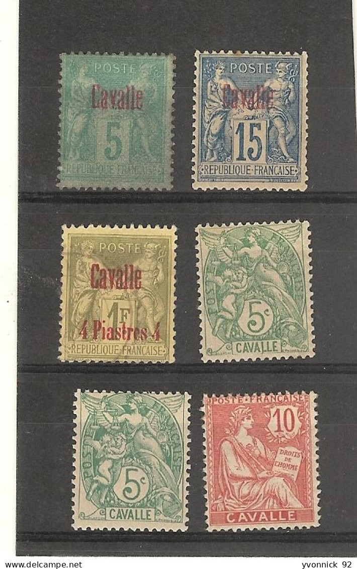 Cavalle _ (1892/1902) N°1+5+8+10+11 - Andere & Zonder Classificatie