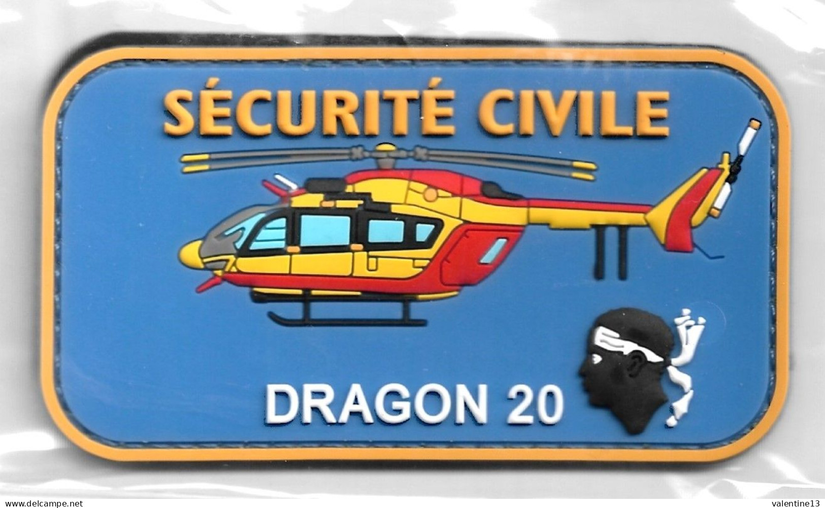 Ecusson PVC SECURITE CIVILE DRAGON 20 - Firemen