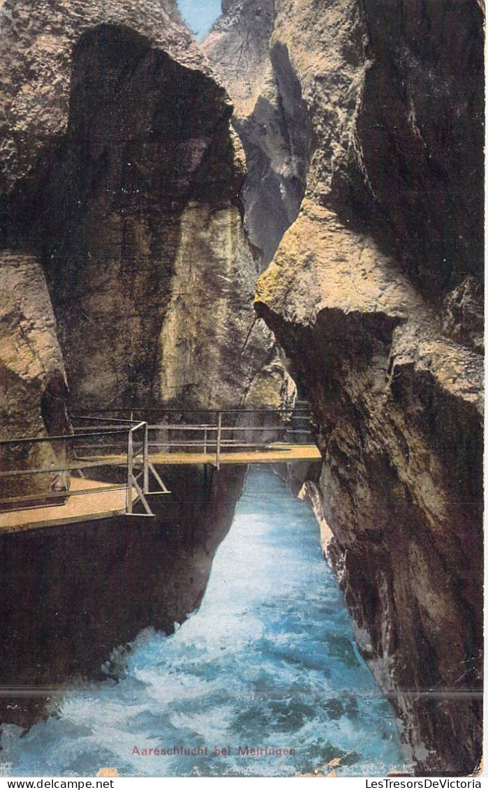 SUISSE - Kunstverlag - Aareschlucht Bei Meiringen - Schild Bichsel Brienz - Carte Postale Ancienne - Brienz