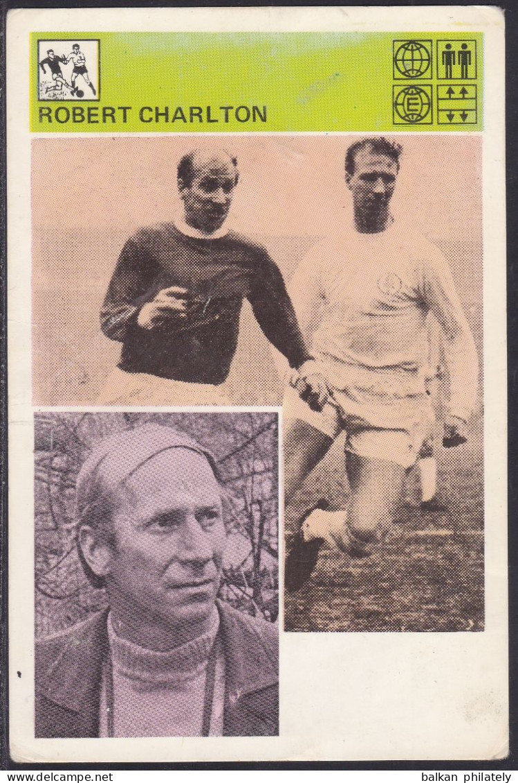 126 Yugoslavia Svijet Sporta 1981 Robert Bobby Charlton Football Soccer Manchester United England Sports Trading Card - Sonstige & Ohne Zuordnung