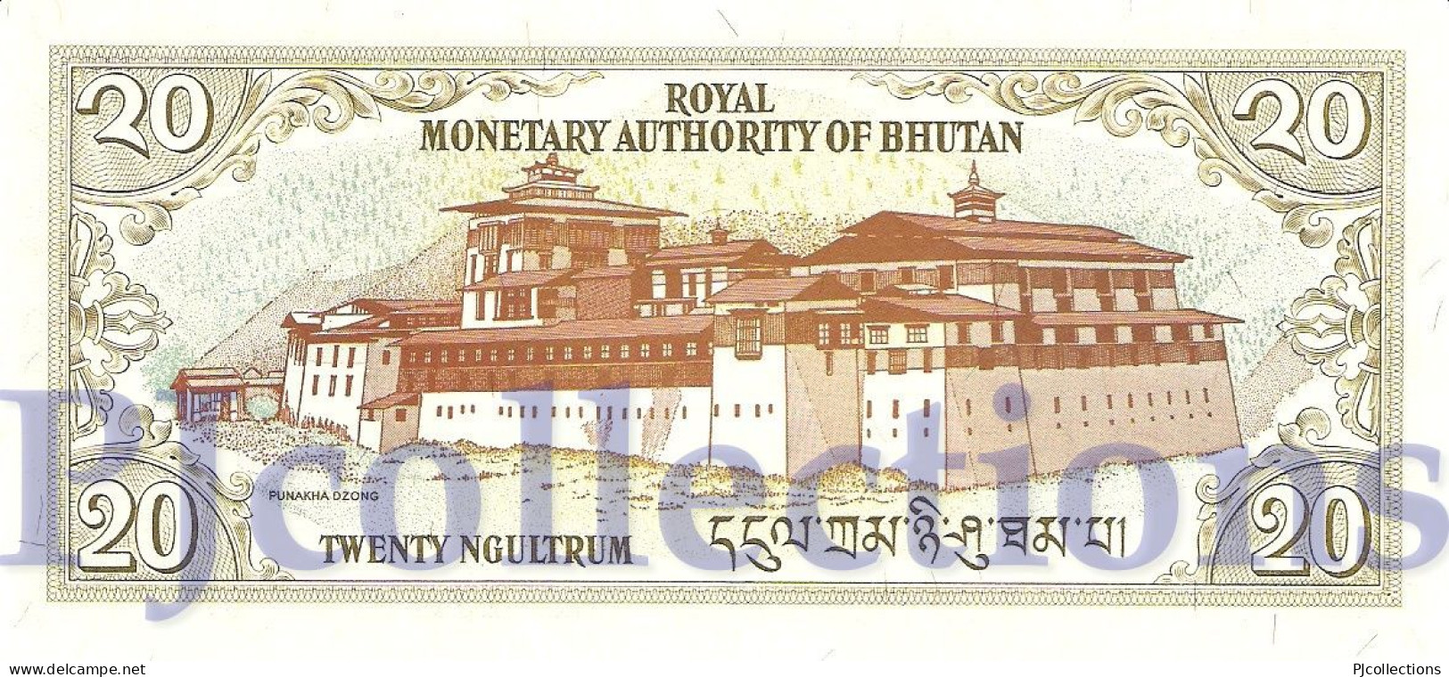 BHUTAN 20 NGULTRUM 2000 PICK 23 UNC - Bhután