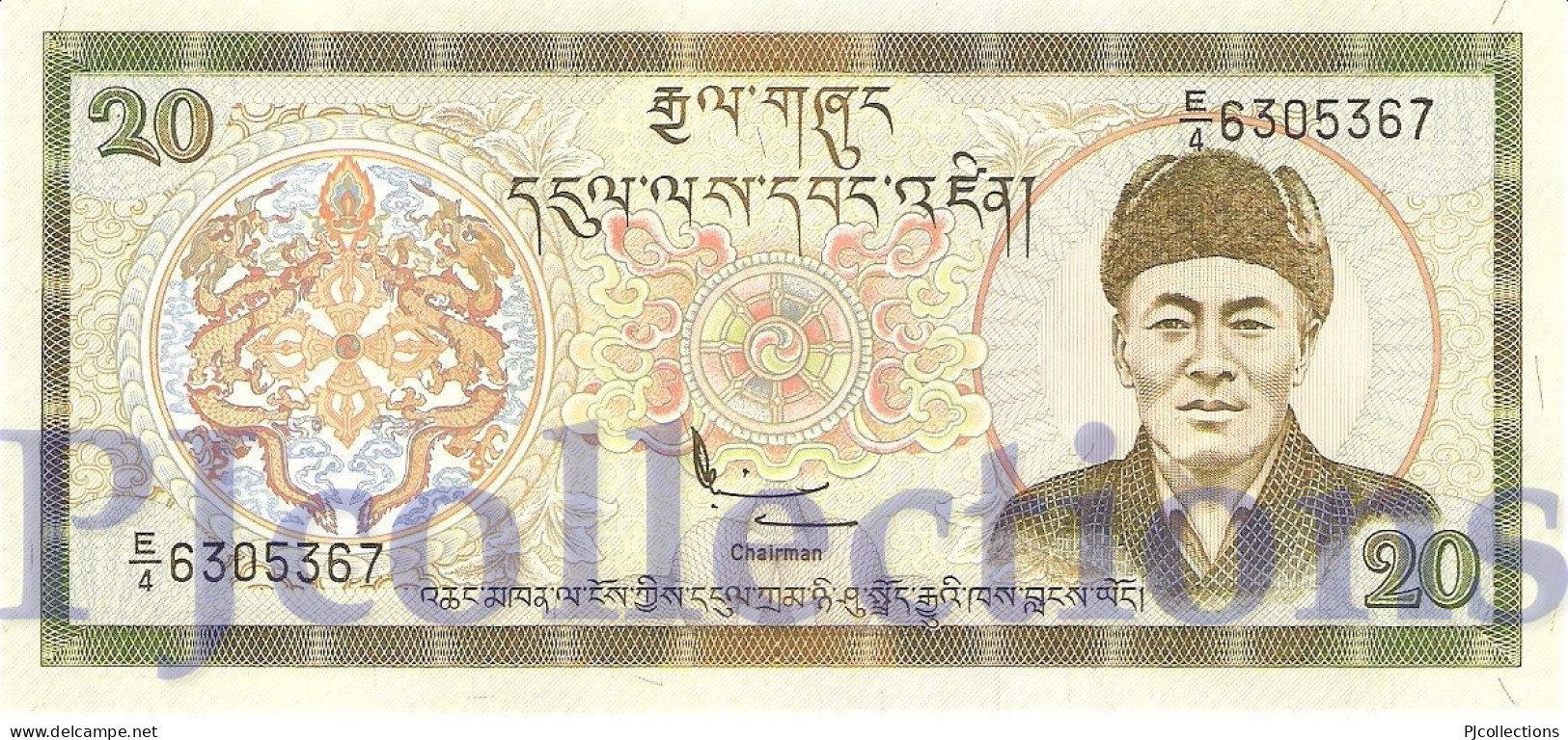 BHUTAN 20 NGULTRUM 2000 PICK 23 UNC - Bhutan