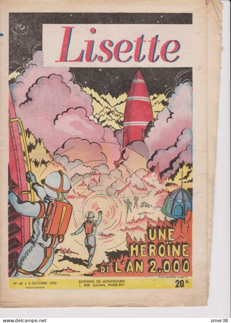 Lisette - Journal Des Fillettes  - 1953  - N°40 - 04/10/1953 - Lisette