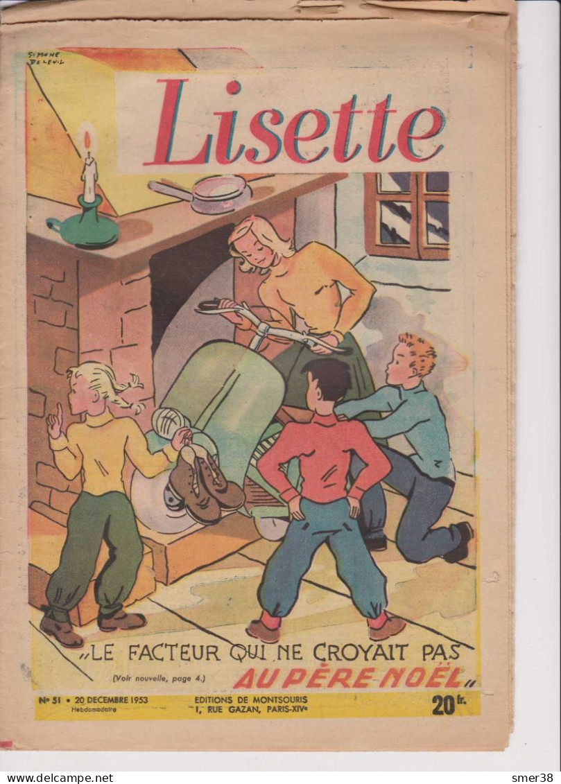 Lisette - Journal Des Fillettes  - 1953  - N°51 - 20/12/1953 - Lisette