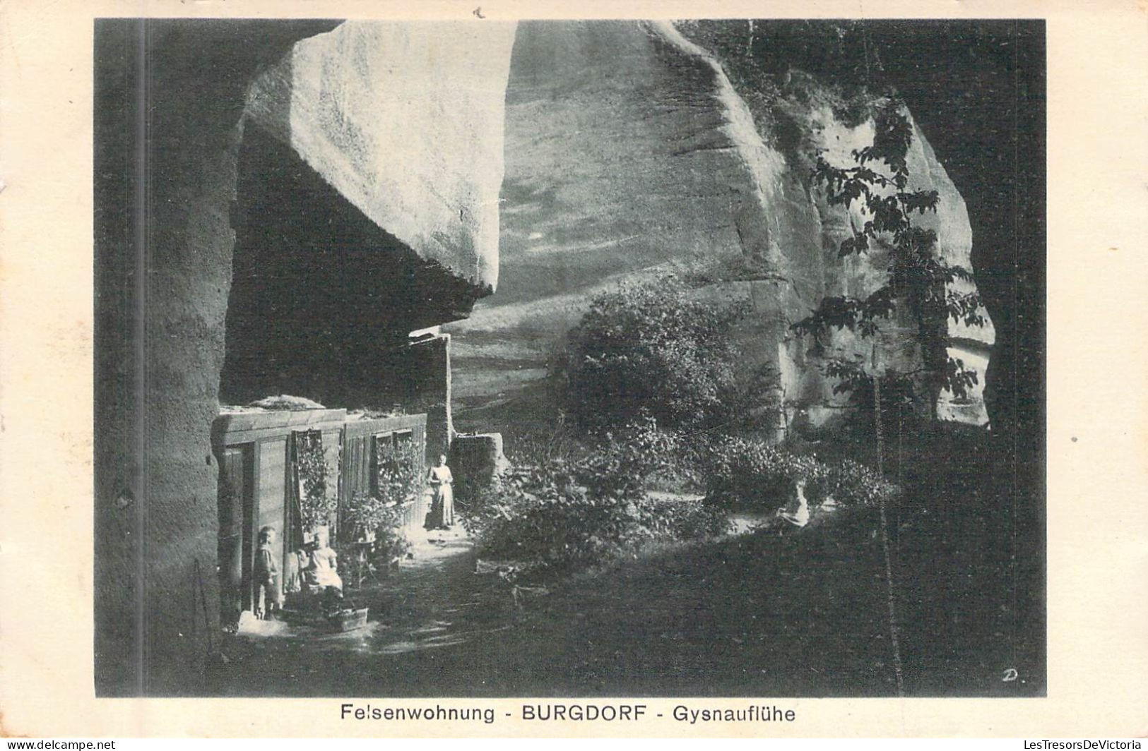 SUISSE - Felsenwohnung - BURGDORF - Gysnaufluhe - Carte Postale Ancienne - Dorf