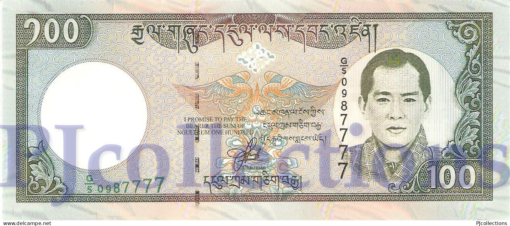 BHUTAN 100 NGULTRUM 2000 PICK 25 UNC - Bhután