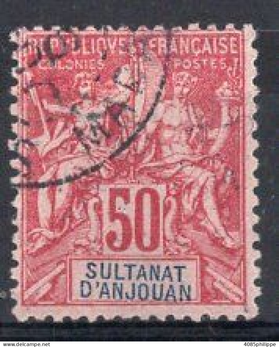 ANJOUAN Timbre-poste N°11 Oblitéré TB Cote 45€00 - Used Stamps