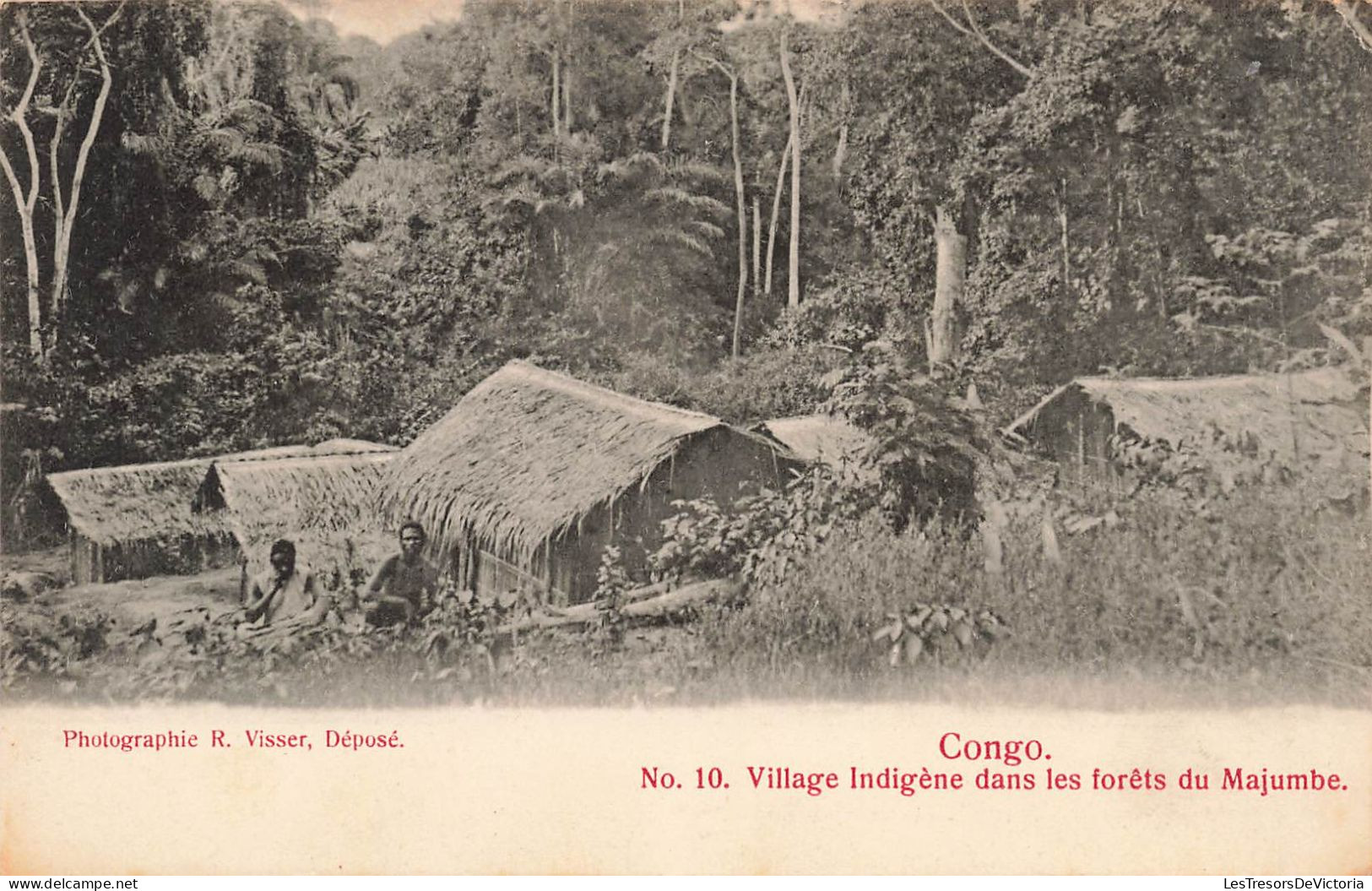 Congo - Village Indigene Dans Les Forets Du Majumbe  - N°10 - R Visser - Carte Postale Ancienne - - Otros & Sin Clasificación