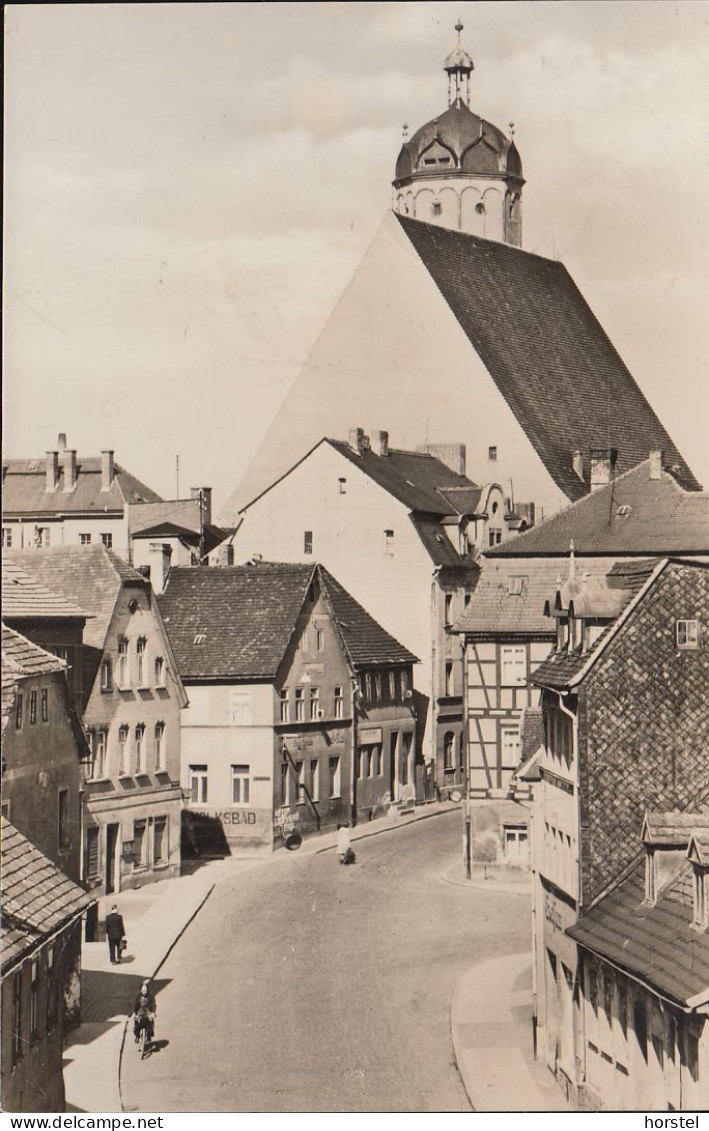 D-07806 Neustadt An Der Orla - Hauptstraße Mit Kirche - Stamp - Neustadt