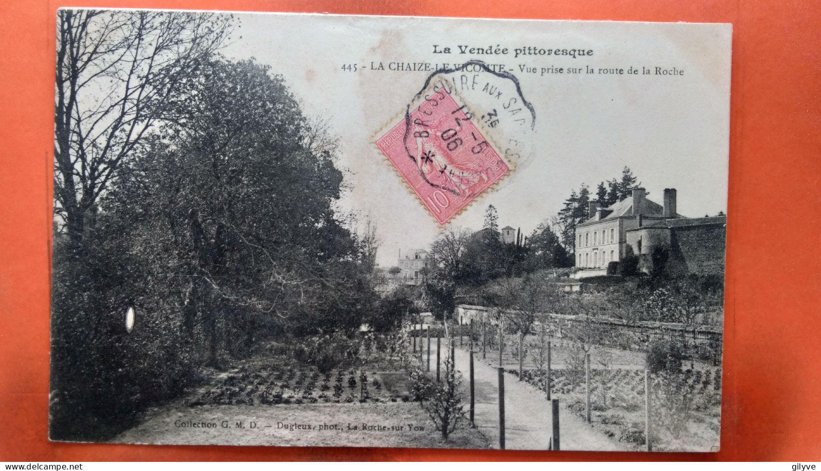 CPA (85)  La Chaize Le Vicomte. Vue Prise Sur La Route De La Roche .  (Y.337) - La Chaize Le Vicomte