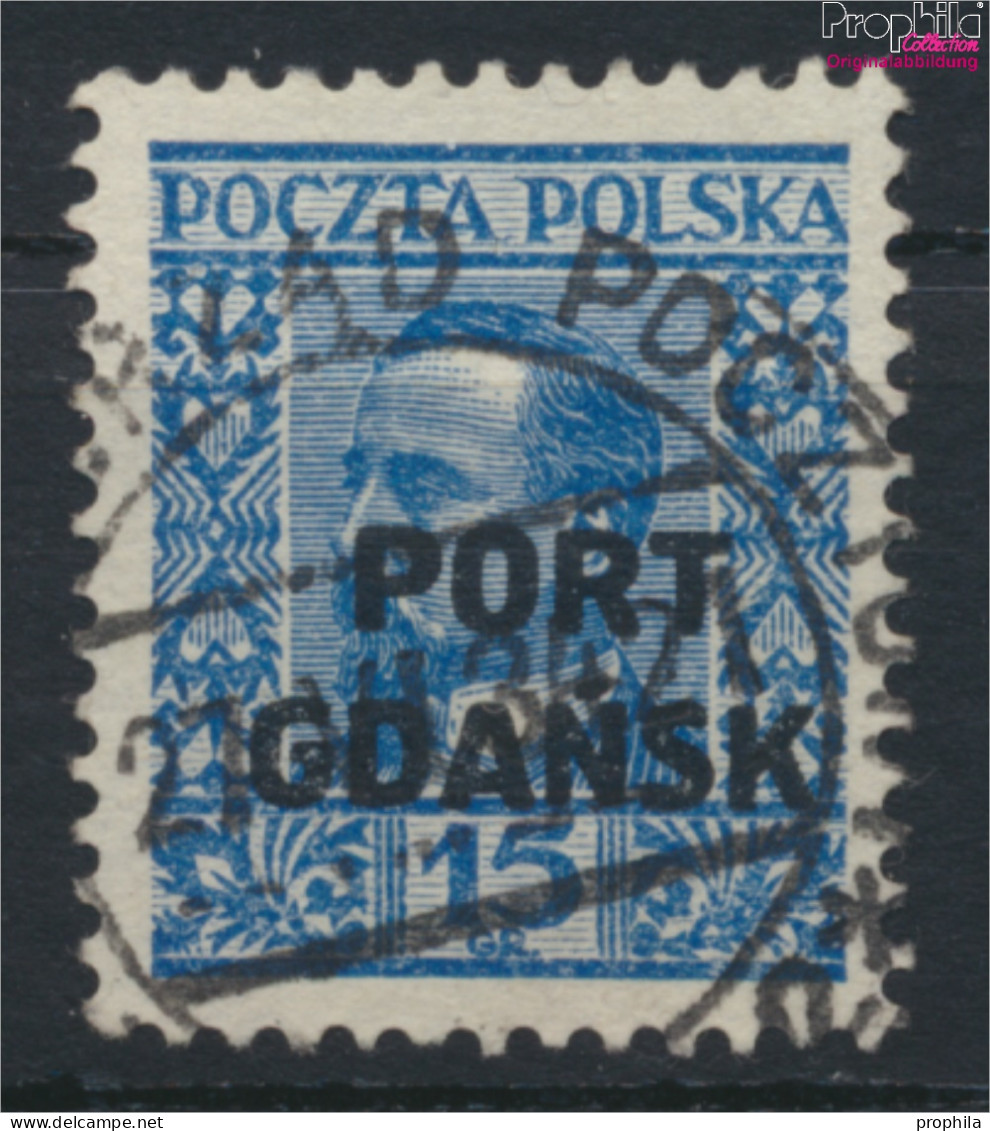 Polnische Post Danzig 24 (kompl.Ausg.) Gestempelt 1930 Aufdruckausgabe (9975611 - Occupations