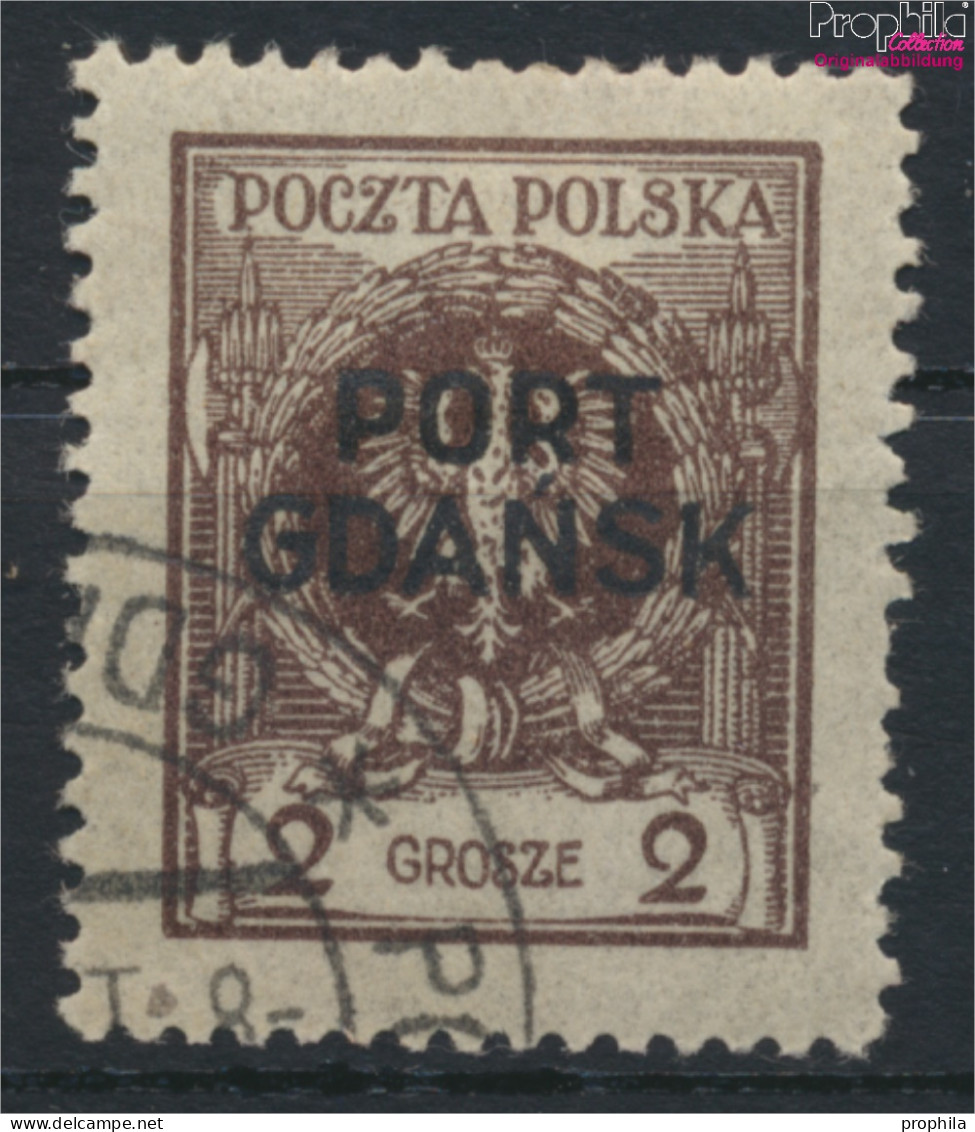 Polnische Post Danzig 2a Gestempelt 1925 Aufdruckausgabe (9975623 - Bezetting