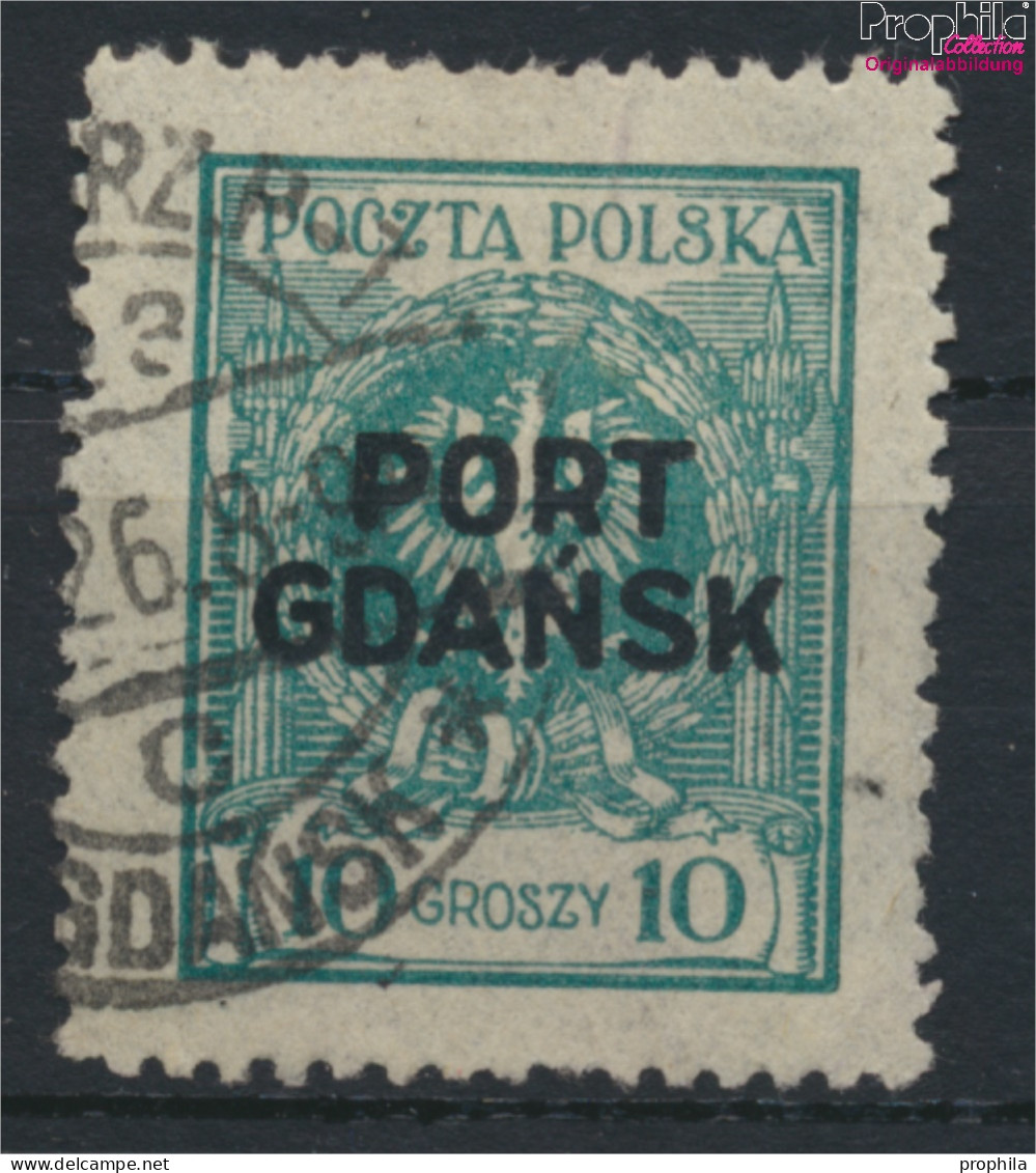Polnische Post Danzig 5a Gestempelt 1925 Aufdruckausgabe (9975621 - Occupations