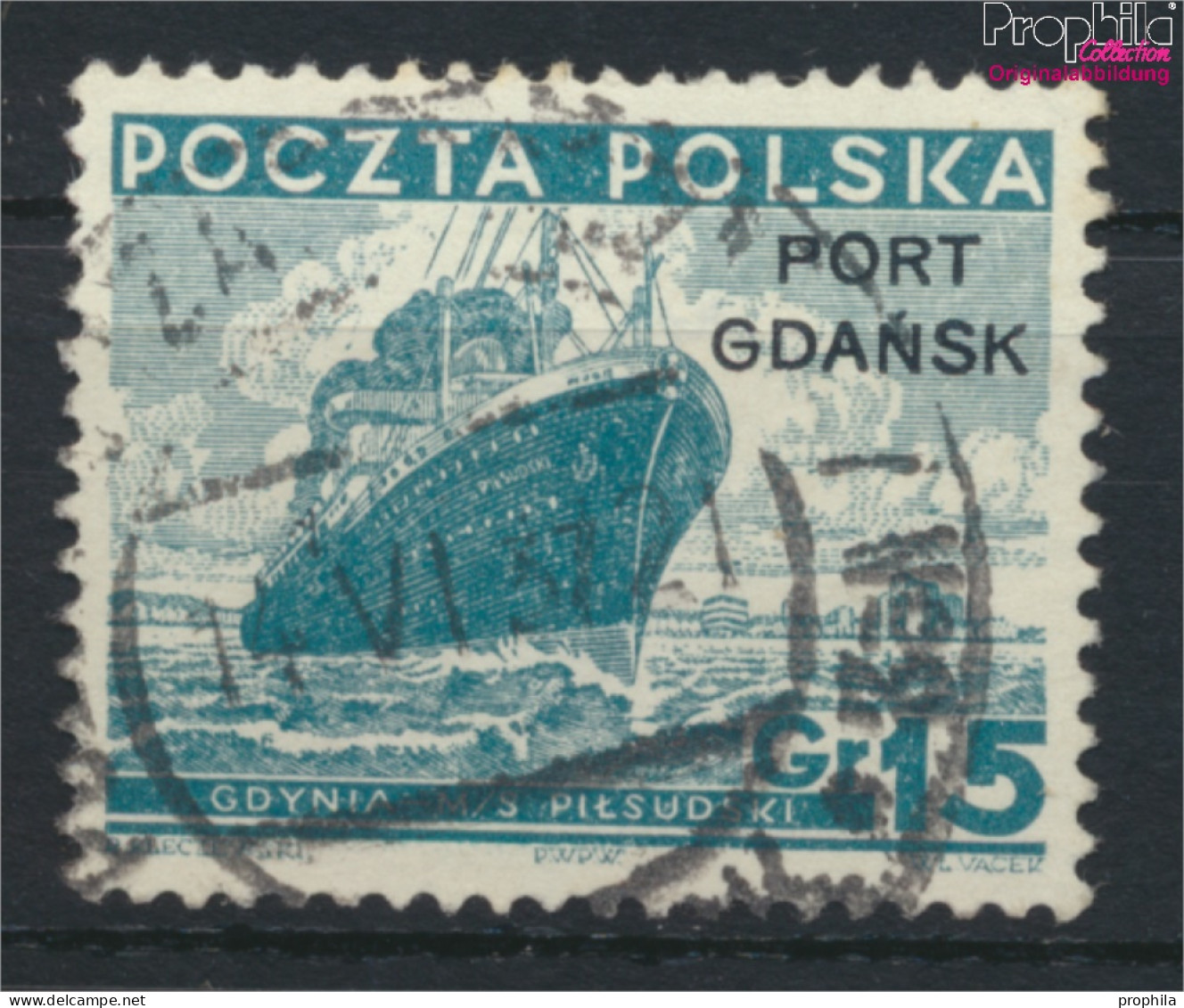 Polnische Post Danzig 30 Gestempelt 1936 Aufdruckausgabe (9975607 - Besatzungszeit
