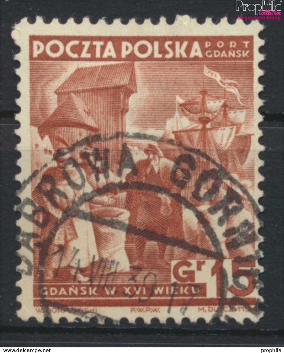 Polnische Post Danzig 35 Gestempelt 1938 Kaufleute (9975604 - Ocupaciones