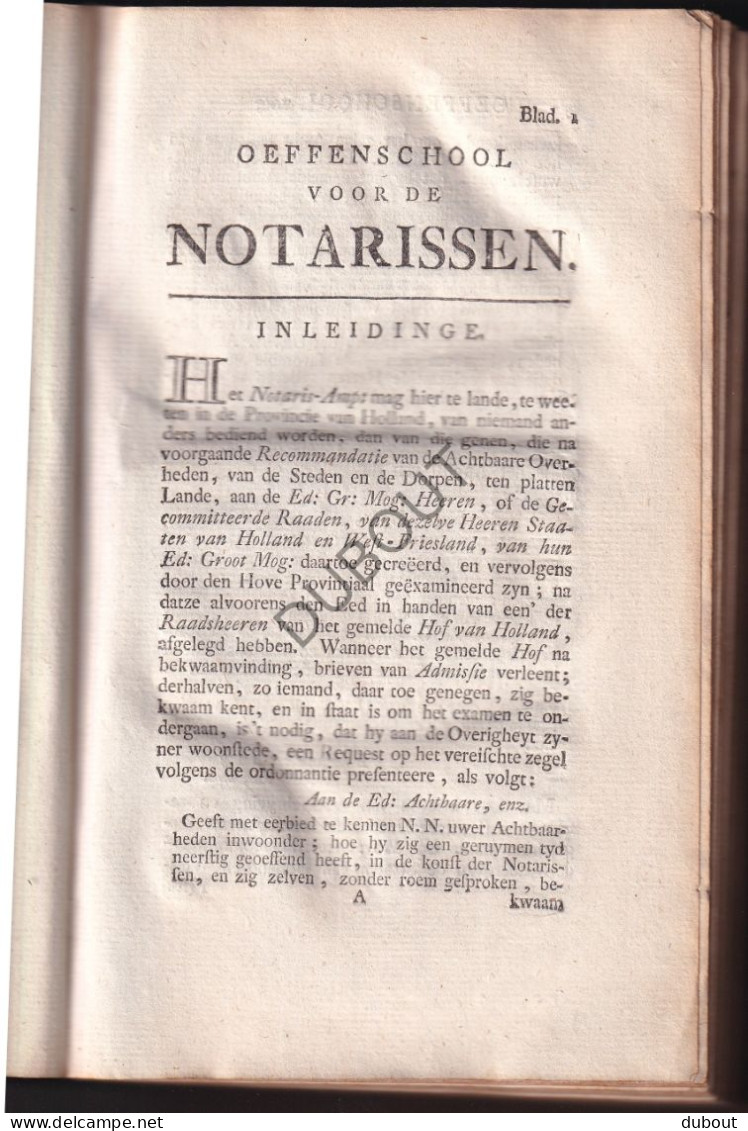 Maarsseveen/Stichtse Vecht - Oefenschool Der Notarissen - M. Van Den Helm - 1785, Dordrecht (S301) - Oud