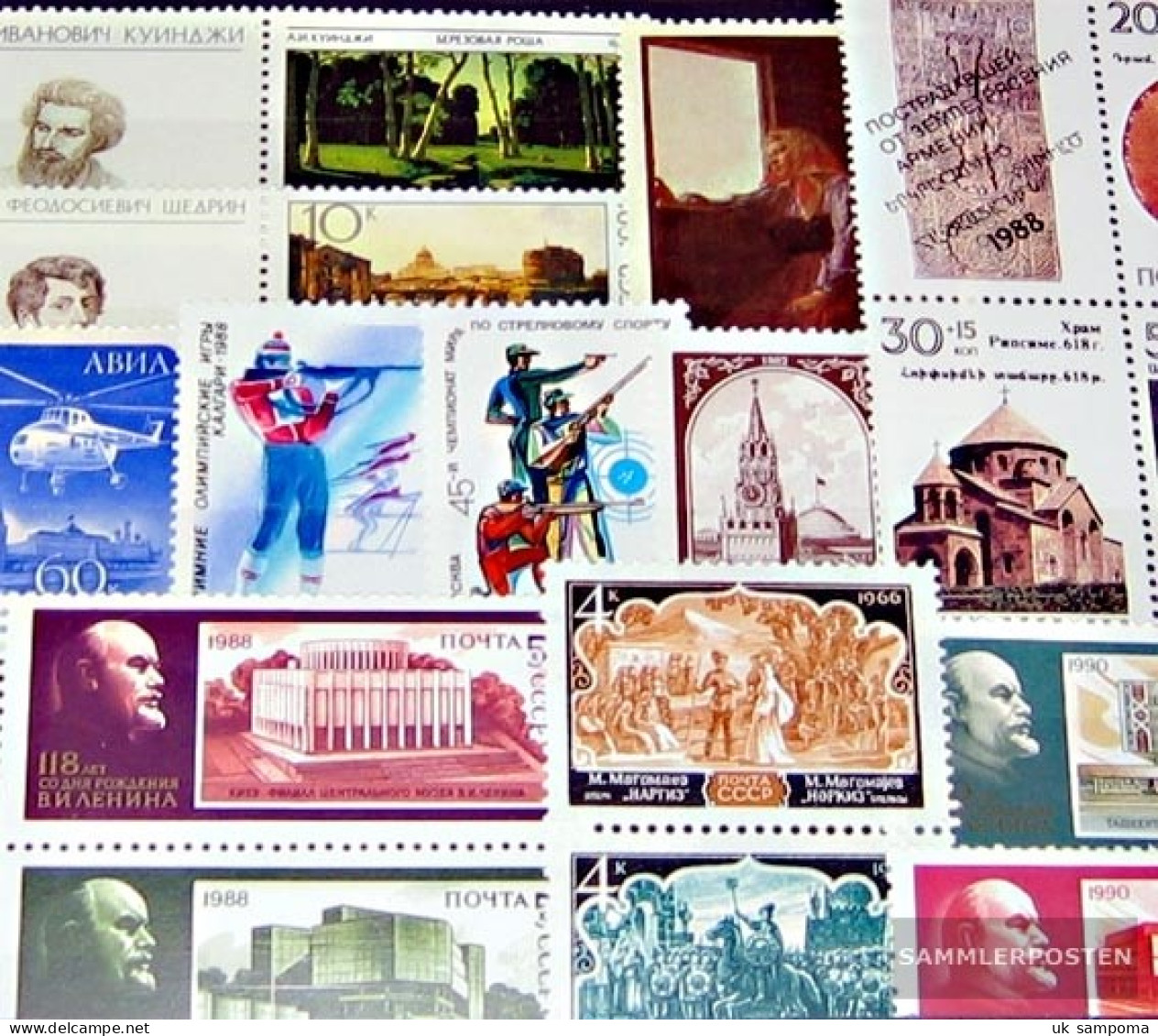 Soviet Union 100 Different Special Stamps Unmounted Mint / Never Hinged - Sammlungen