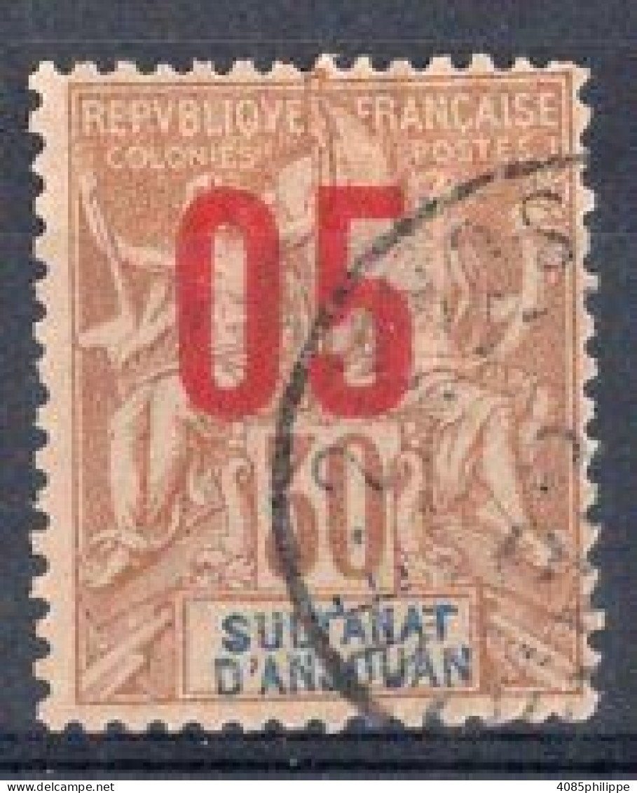 ANJOUAN Timbre-poste N°25 Oblitéré TB Cote 4€00 - Used Stamps