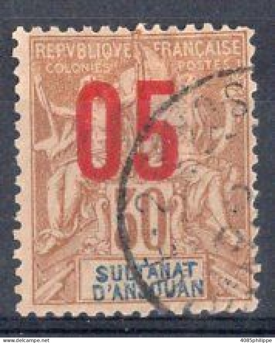 ANJOUAN Timbre-poste N°25 Oblitéré TB Cote 4€00 - Usati