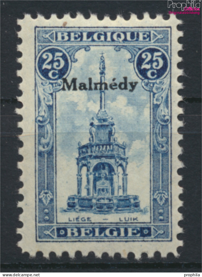 Belgische Post Malmedy 16 Mit Falz 1921 Albert I. (9958974 - Eupen & Malmédy