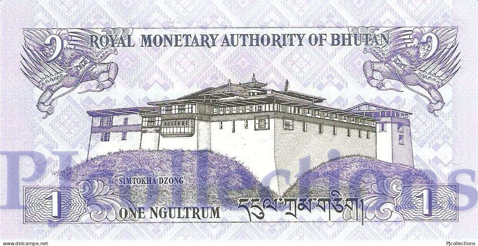 BHUTAN 1 NGULTRUM 2006 PICK 27a UNC - Bhután