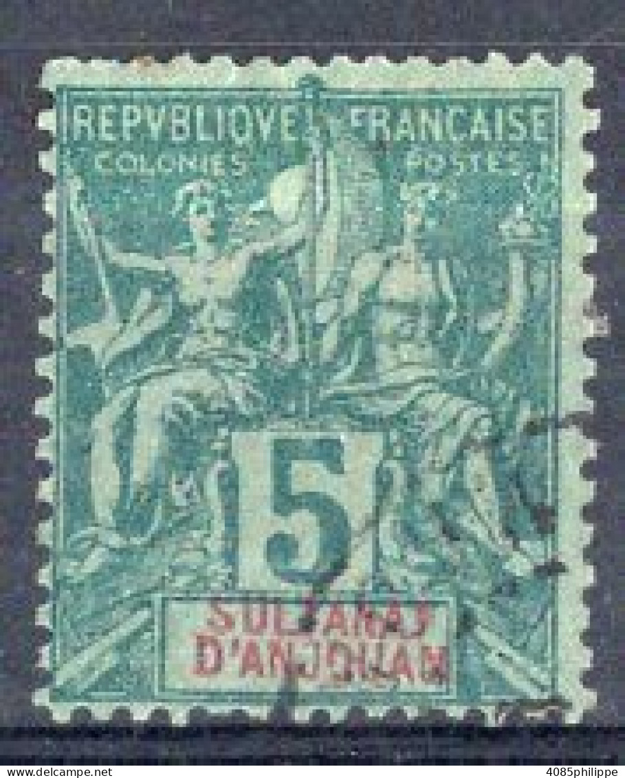 ANJOUAN Timbre-poste N°4 Oblitéré TB Cote 7€00 - Oblitérés