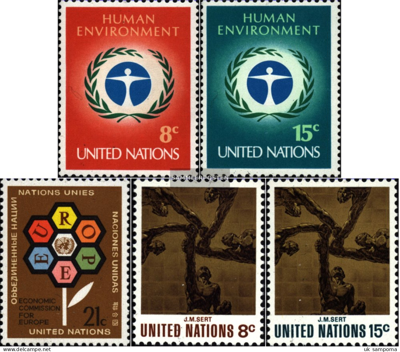 UN - NEW York 249-250,251,252-253 (complete Issue) Unmounted Mint / Never Hinged 1972 Special Stamps - Neufs