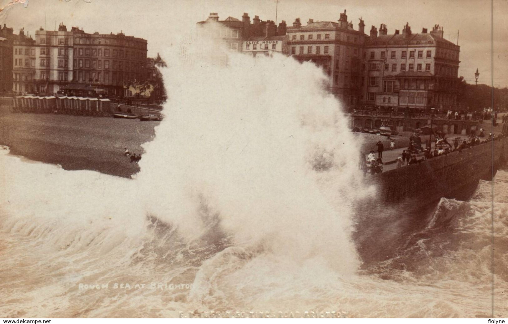 Brighton - Carte Photo - Rough Sea - Mer Déchaînée Sur La Jetée - Royaume Uni England UK - Brighton