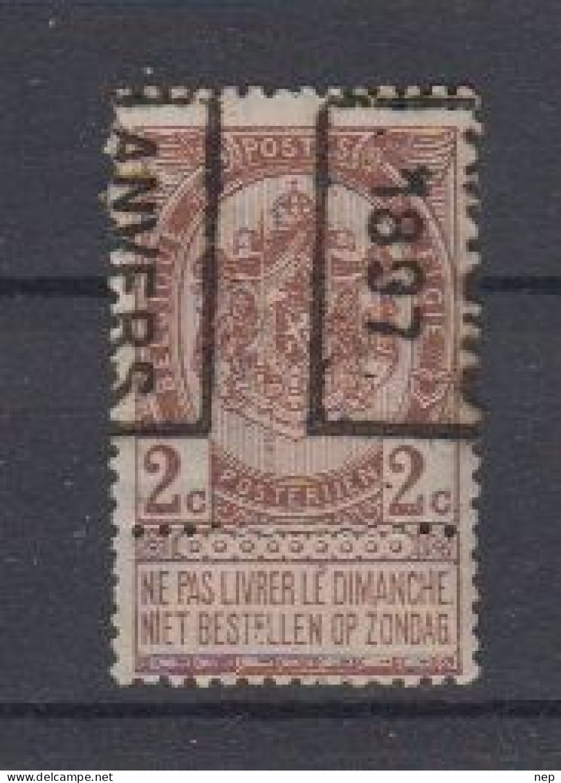 BELGIË - OBP - 1897 - Nr 55 (n° 113 B - ANVERS 1897) - (*) - Rollenmarken 1894-99