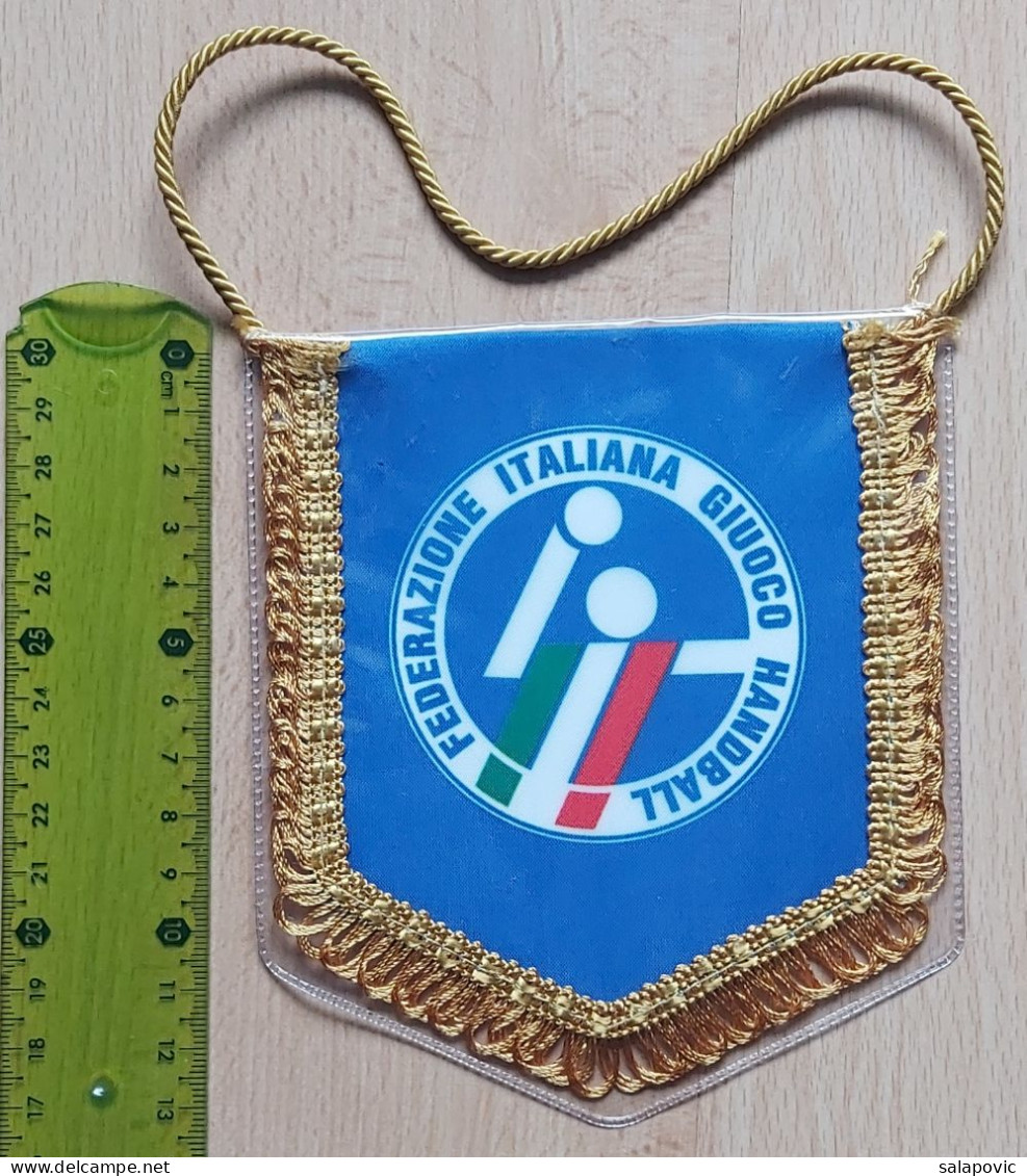 Italy Italian Handball Federation, Federazione Italiana Giuoco Handball  PENNANT, SPORTS FLAG ZS 4/1 - Handbal