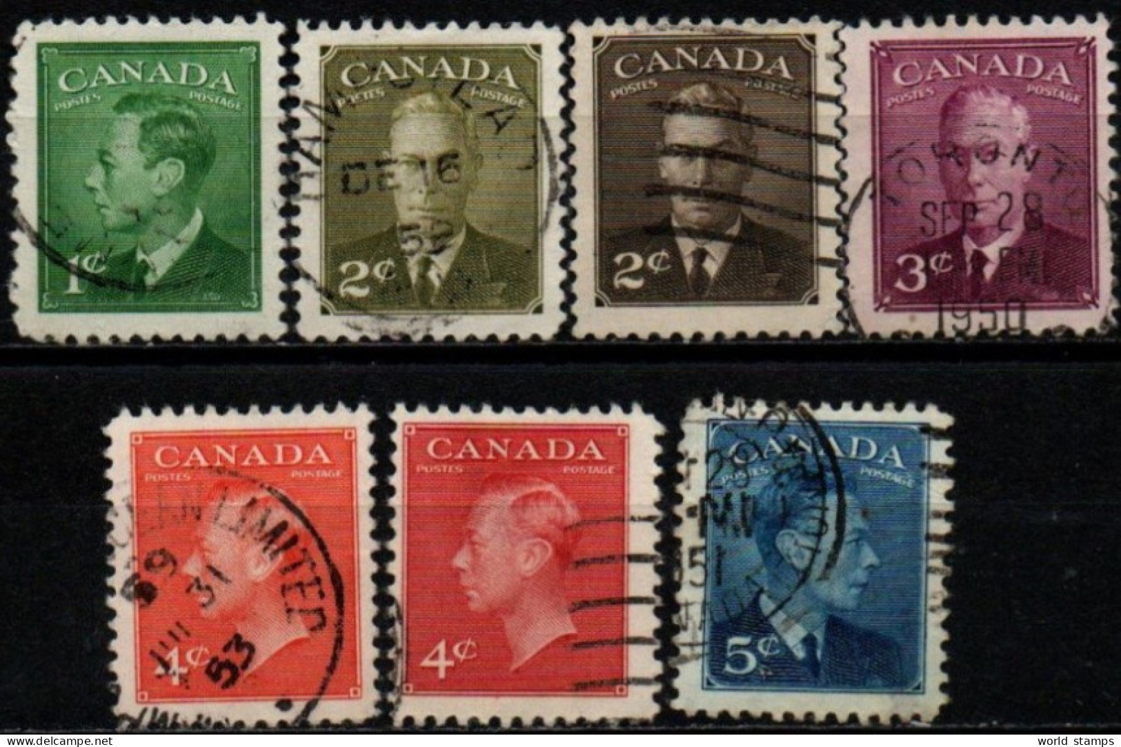 CANADA 1949-51 O - Gebraucht