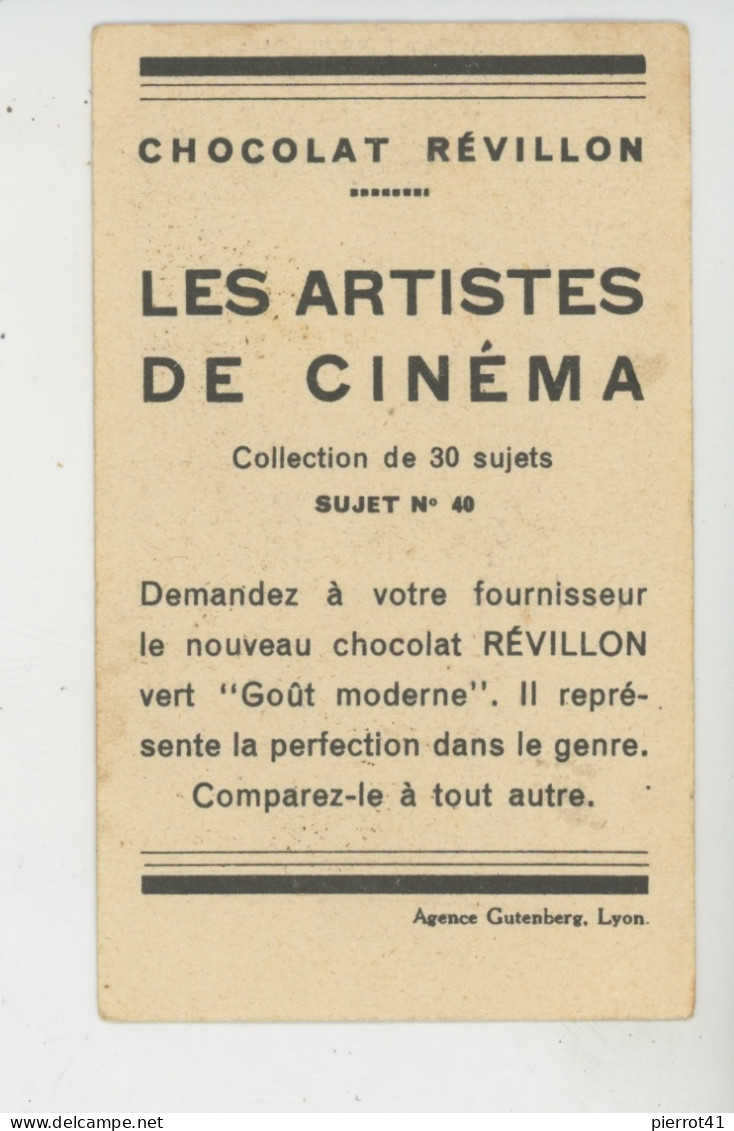 CHROMOS - CHOCOLAT REVILLON - LES ARTISTES DE CINEMA - Artiste MARIE BELL - Revillon