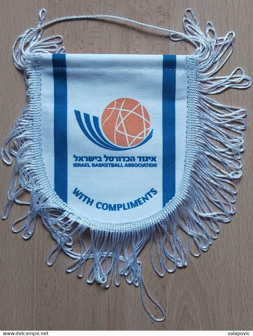 Israel Basketball Federation Association  PENNANT, SPORTS FLAG ZS 4/1 - Uniformes, Recordatorios & Misc