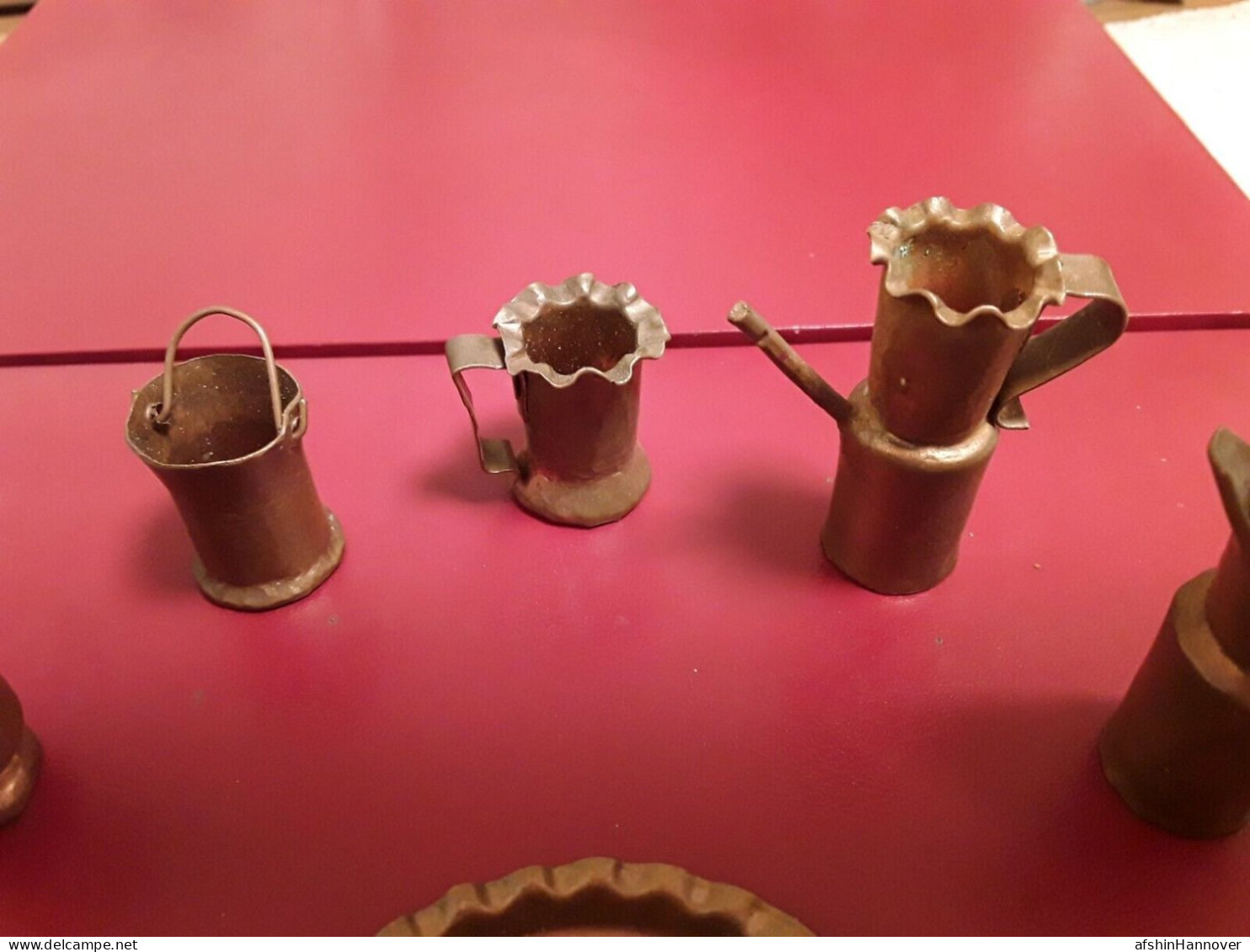 Iran , Persian Pahlavi Oriental Handmade Miniature Copper Vessels Handwork - Oriental Art