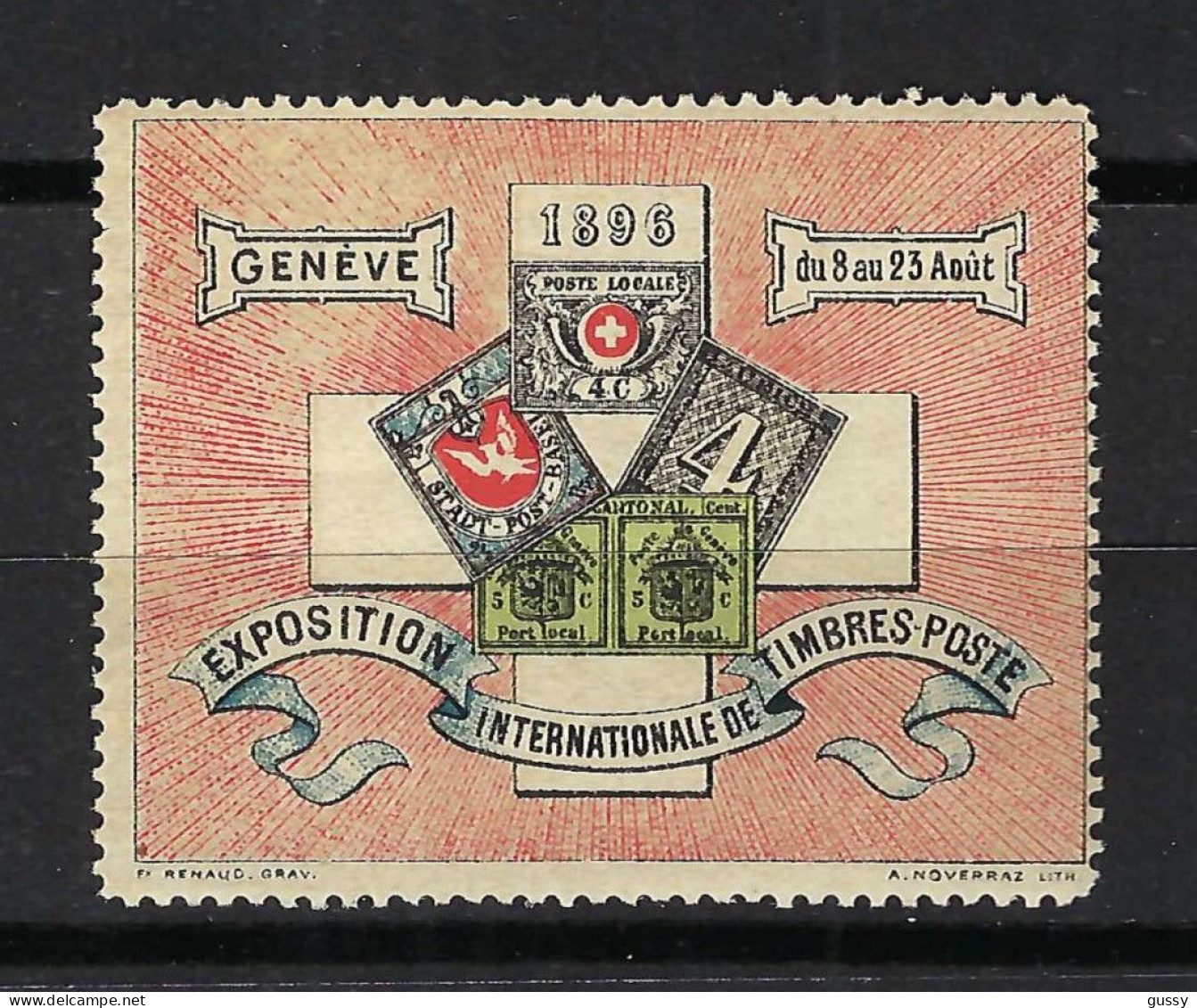 SUISSE Vignettes D'Expositions 1896:  "Exposition Nationale De Timbres-poste" (Genève) - Neufs