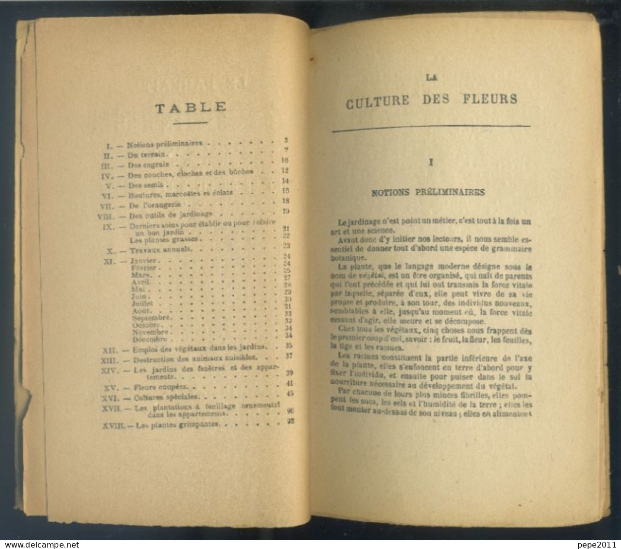 Le Parfait Jardinier Fleuriste ou l'art de cultiver les fleurs augmenté d'un calendrier horticole par DESLOGES