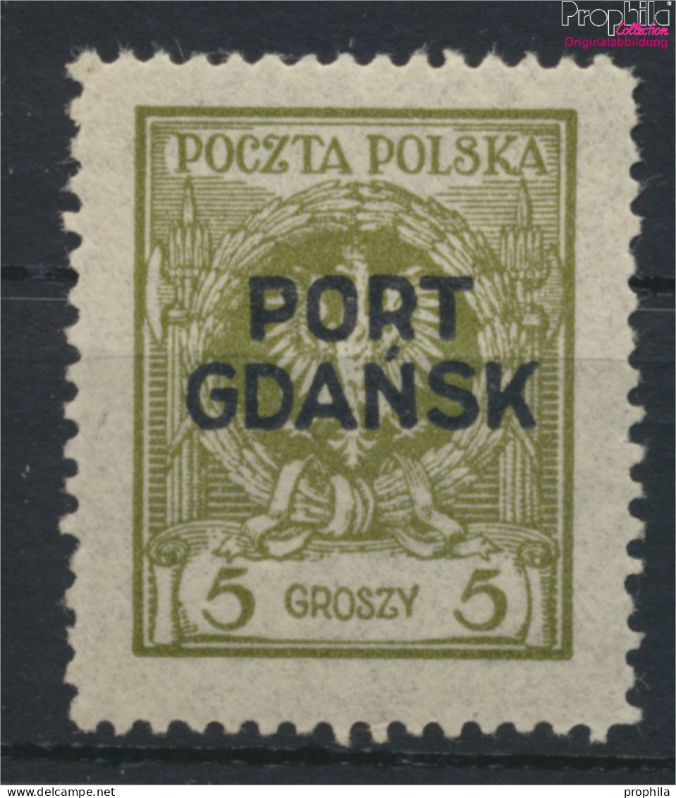 Polnische Post Danzig 4a Mit Falz 1925 Aufdruckausgabe (9975632 - Ocupaciones