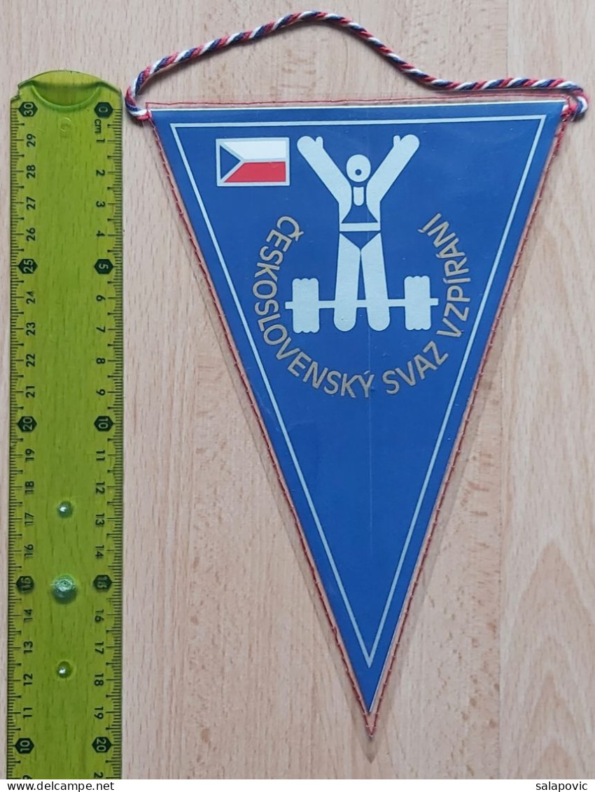 Czechoslovak Union Of Wrestlers, Ceskoslovensky Svaz Vzpirani Wrestling PENNANT, SPORTS FLAG ZS 4/2 - Kleding, Souvenirs & Andere