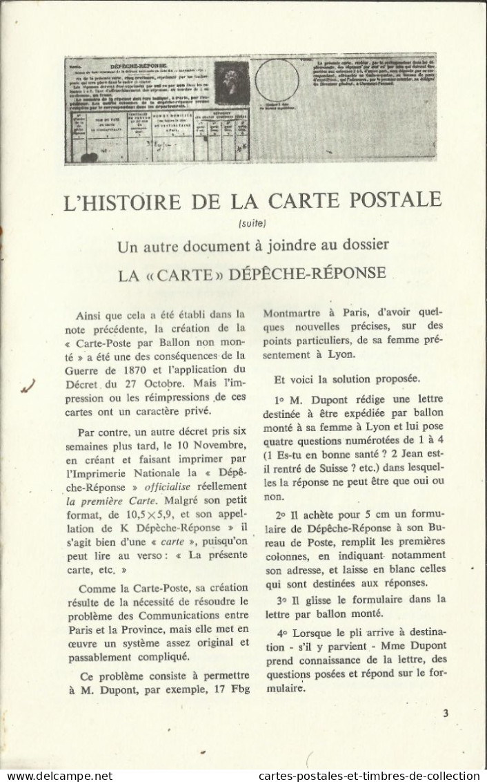 LE CARTOPHILE N°6 , Septembre 1967 , ROBINA , LES SAPEURS POMPIERS DE PARIS , ROCHEFORT , Etc... - Français