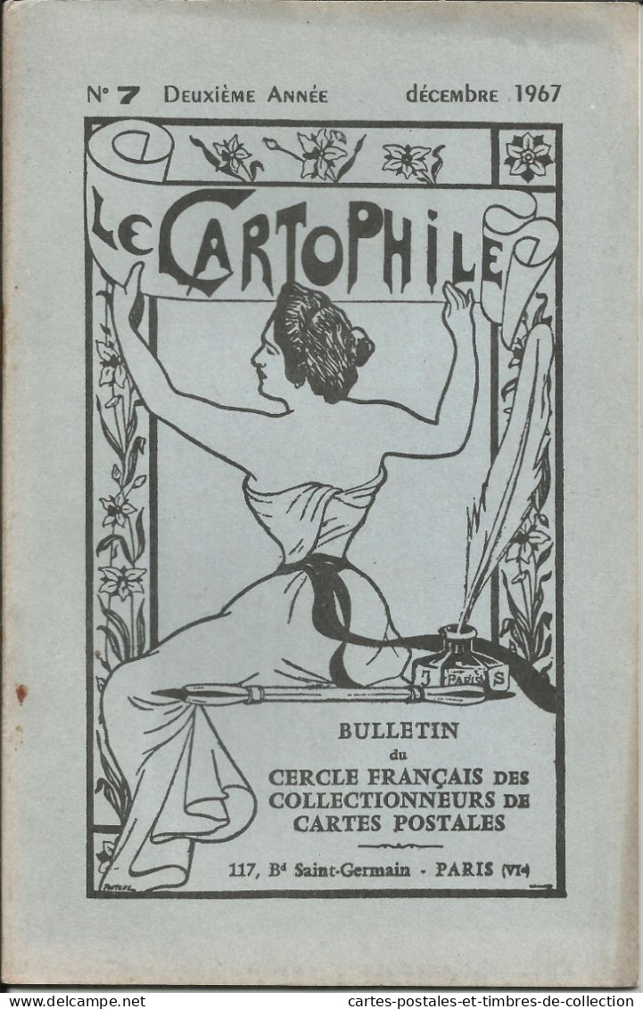 LE CARTOPHILE N°7 , Décembre 1967 , LE SURREALISME , LES METIERS DE PARIS , LES LANTERNES DES MORTS , Etc... - Francese