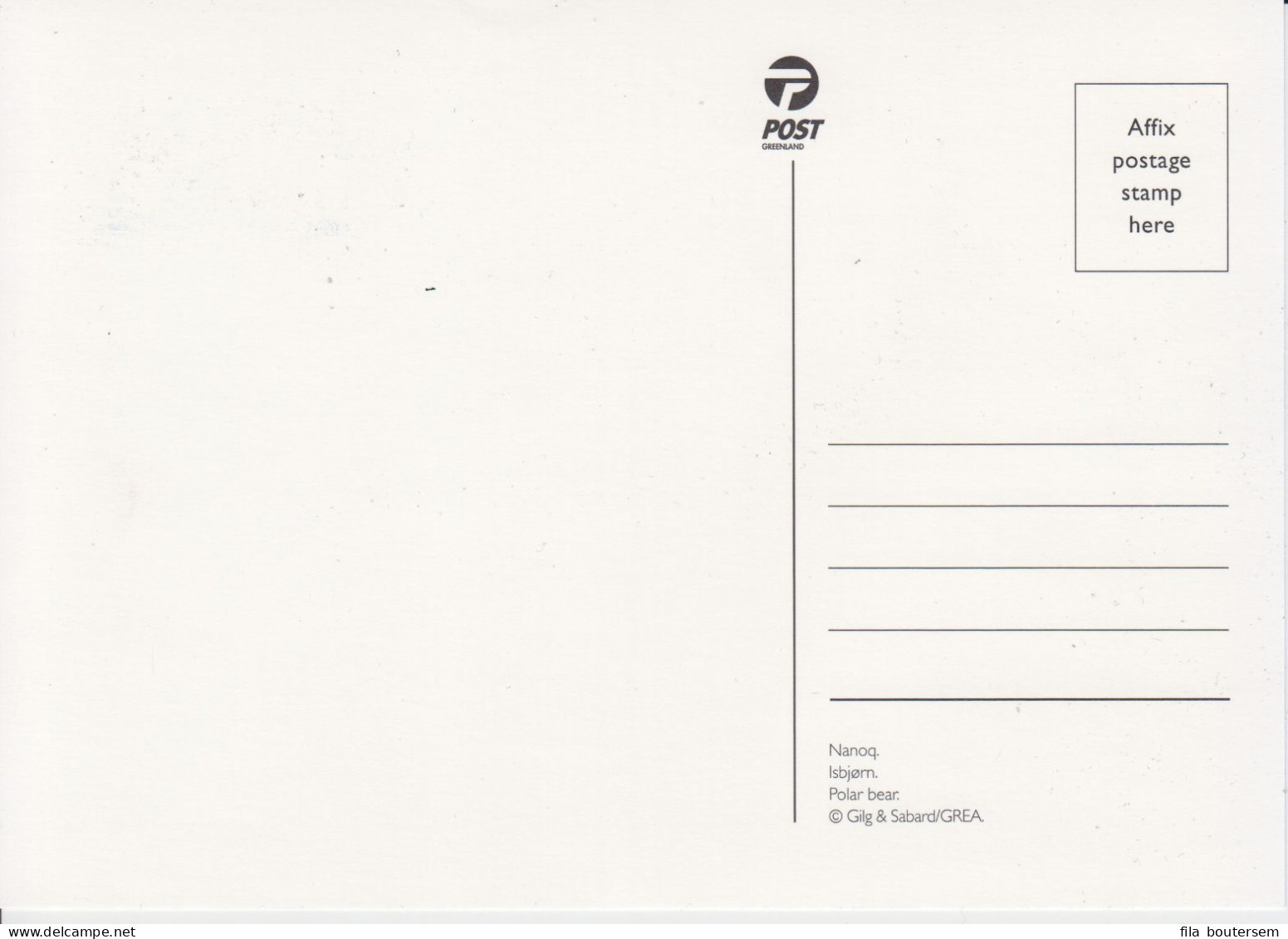 03-05-2002 GREENLAND SPECIAL COVER POLAR BEAR Ship Craft Stamps FISH Pmk Card Max. Kaart- Max. Card - Cartas & Documentos