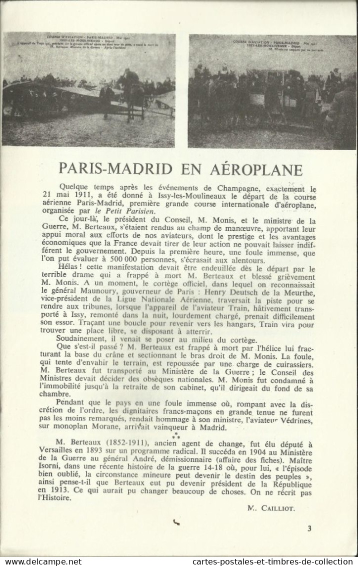 LE CARTOPHILE N°14 , Septembre 1969 , PARIS-MADRID EN AEROPLANE , LES HALLES DE PARIS , Etc... - Francés