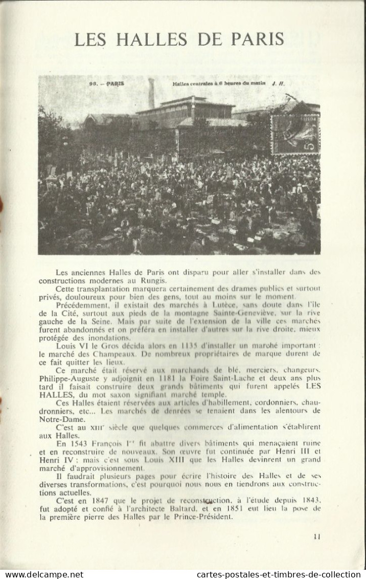 LE CARTOPHILE N°14 , Septembre 1969 , PARIS-MADRID EN AEROPLANE , LES HALLES DE PARIS , Etc... - Französisch