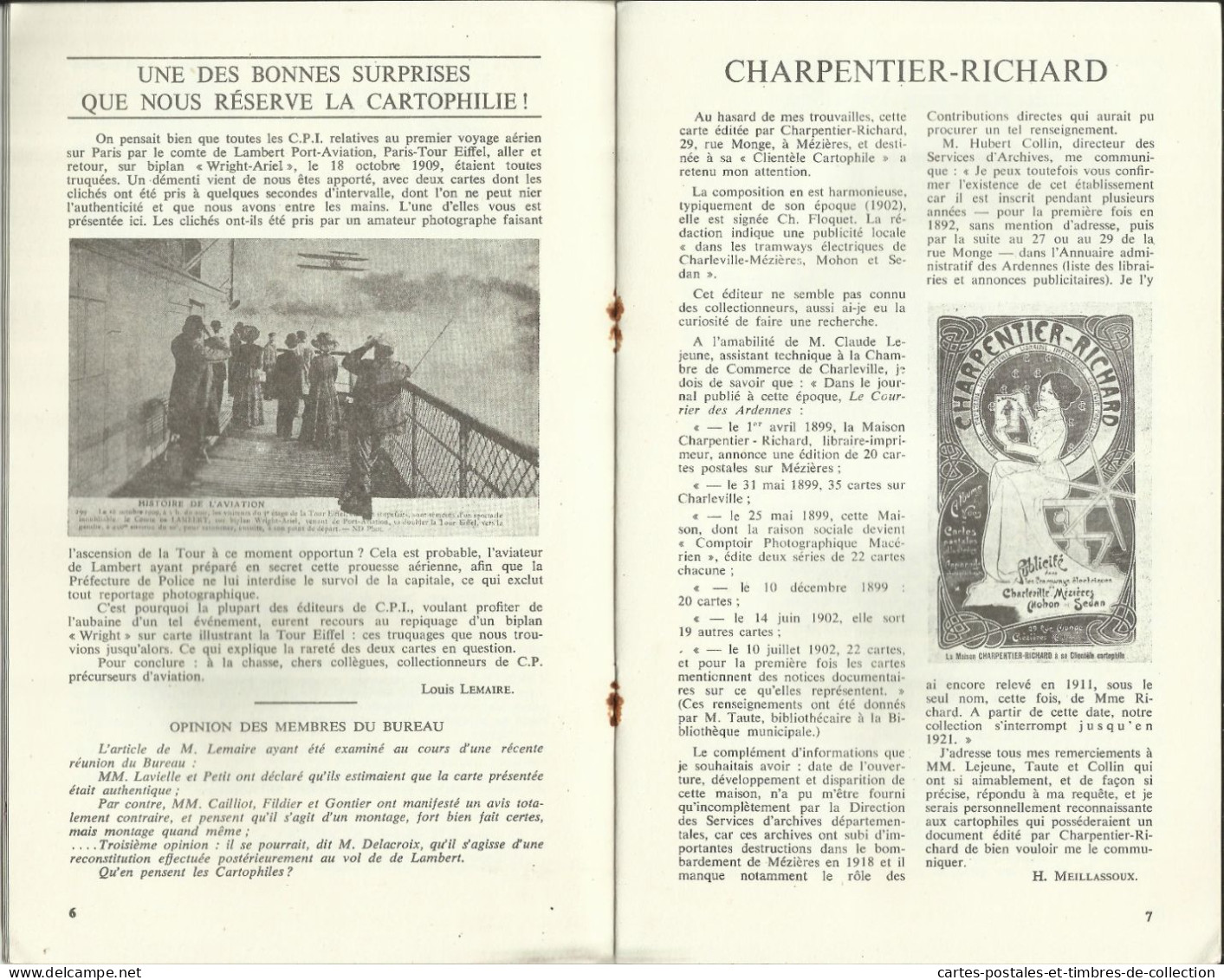 LE CARTOPHILE N°17 , Juin 1970 , LE FACTEUR CHEVAL , CHARPENTIER-RICHARD , LE PONT A TRANSBORDEUR DE NANTES , Etc... - French